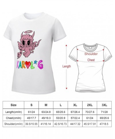 Music Shirt Youth Womens Short Sleeve Tee Funny T-Shirts Casual Round Neck Tshirts Cotton Y2K Tops T6-white $9.68 T-Shirts