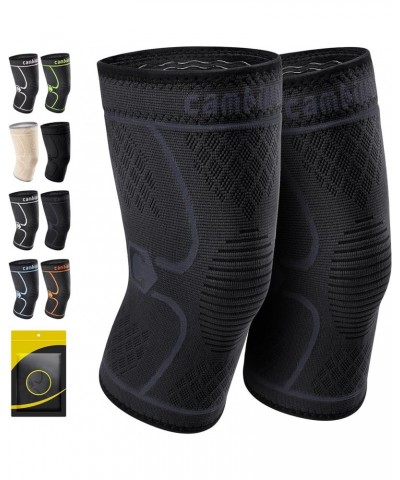 2 Pack Knee Braces for Knee Pain, Knee Compression Sleeve for Men and Women, Knee Support for Meniscus Tear, Running, Weightl...