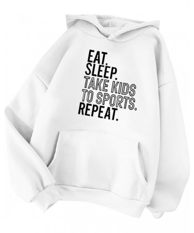 Teen Girls Hoodies Heart Long Sleeve Hooded Sweatshirts Solid Color Pullover Tops Outwear L07-white $6.06 Others