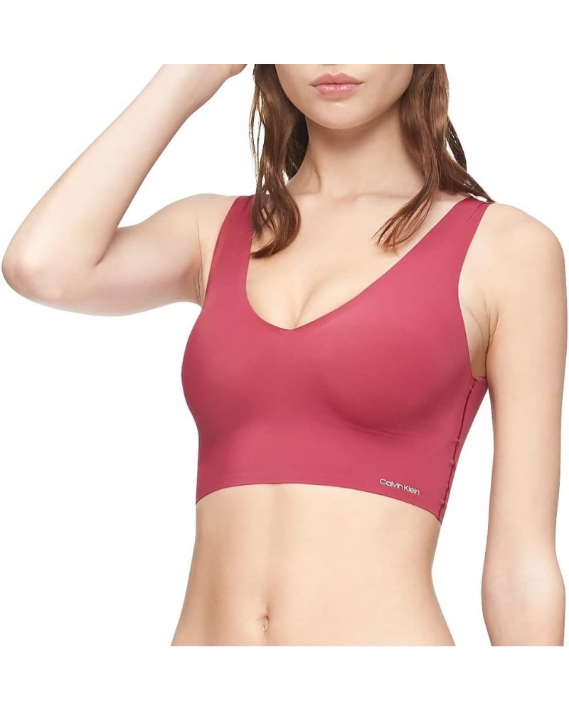 Women's Invisibles Comfort Seamless Lightly Lined V Neck Bralette Bra Rebellious $12.10 Lingerie