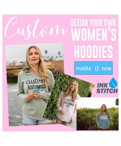 Women PRM2500 Custom Design Your Own Lightweight Hoodie Sweatshirts -Multicolors Bone $18.00 Hoodies & Sweatshirts