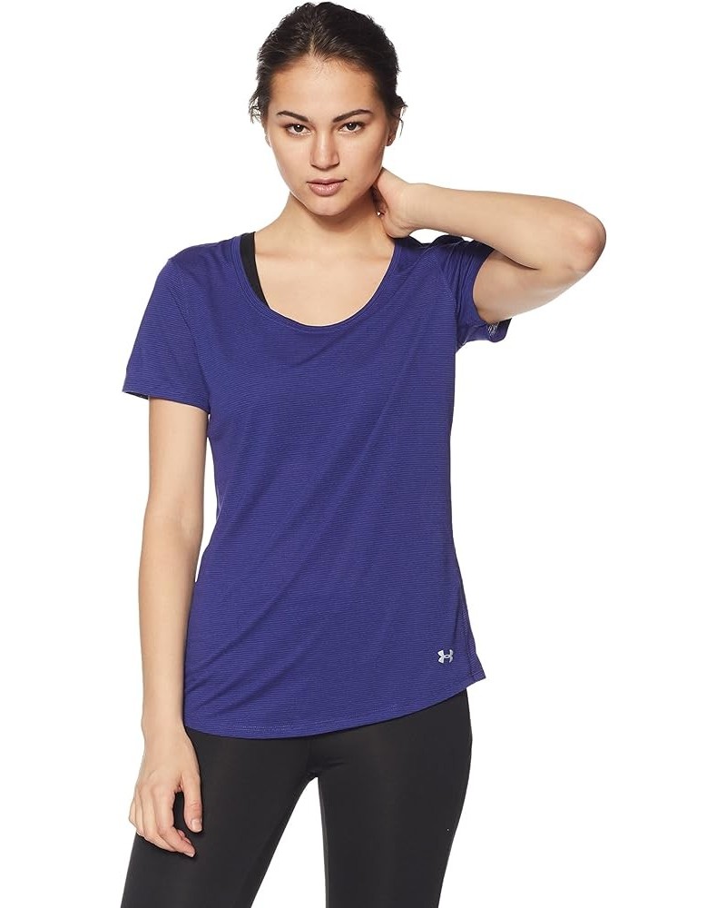 Women's Threadborne™ Streaker Short Sleeve Constellation Purple/ Europa Purple/ Reflective $22.22 Activewear