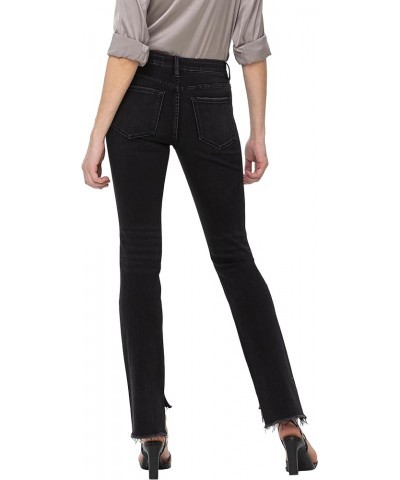 Flying Monkey, Mid Rise Straight Jeans, Black Black $35.70 Jeans