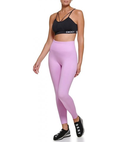 Women's Sport Tummy Control Workout Yoga Leggings Tulle Ankle Logo $21.98 Activewear