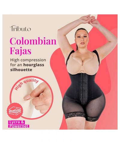 TRIBUTO Colombian Hourglass Shapewear | Women's Stage 2 Full Back Coverage Faja Without Bra | Post Surgery Faja Thick Strap B...