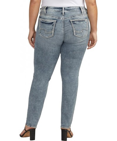 Women's Plus Size Suki Mid Rise Curvy Fit Straight Leg Jeans Med Wash Ecf289 $26.15 Jeans