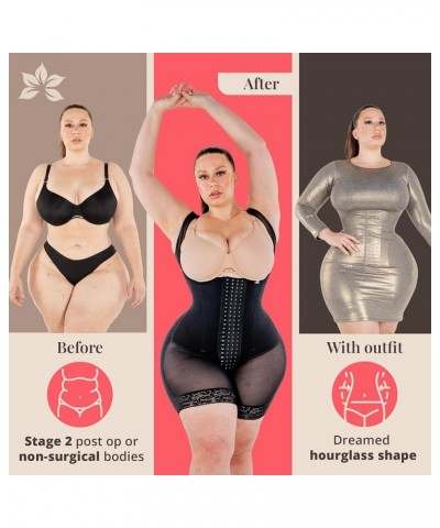 TRIBUTO Colombian Hourglass Shapewear | Women's Stage 2 Full Back Coverage Faja Without Bra | Post Surgery Faja Thick Strap B...