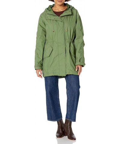 Women's Hooded Cheviot Heavy Jacket Evergreen $17.84 Jackets