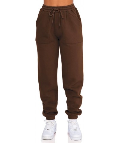 Fleece Sweatpants Women Baggy - Womens Sweatpants Sweats Y2K, Drawstring Sweatpants for Teen Girls Espresso(fleece Lined) $12...