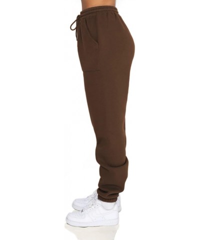 Fleece Sweatpants Women Baggy - Womens Sweatpants Sweats Y2K, Drawstring Sweatpants for Teen Girls Espresso(fleece Lined) $12...