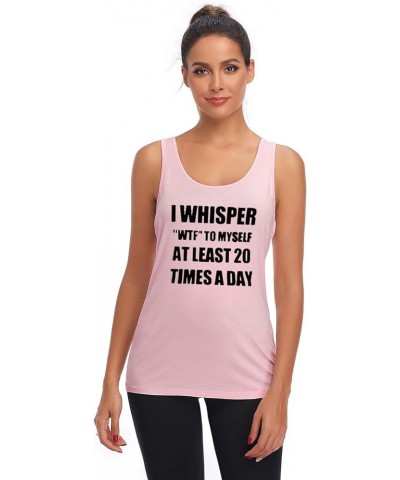 Tank Tops for Women-Womens Funny Saying Fitness Workout Racerback Tank Tops Sleeveless Shirts Lightpink/B $9.84 Activewear