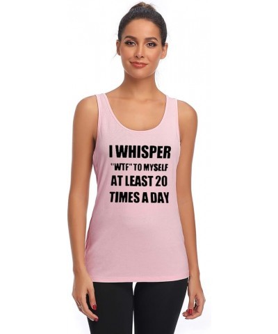 Tank Tops for Women-Womens Funny Saying Fitness Workout Racerback Tank Tops Sleeveless Shirts Lightpink/B $9.84 Activewear