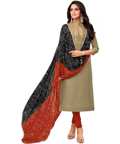 Salwar Kameez Ready to Wear Plus Size Salwar Suit Set Indian Ethnic Dresses for Women Maroon & Grey $28.04 Suits