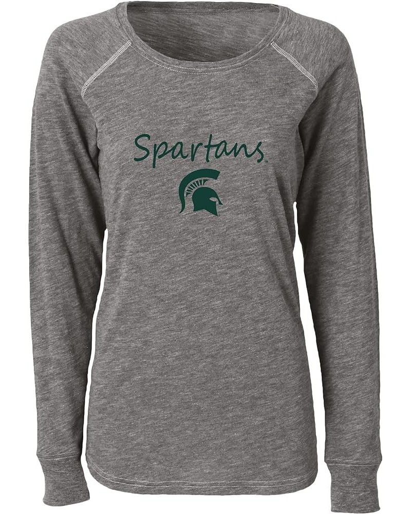 Women's NCAA Team Logo Solid Preppy Patch Tee Michigan State Spartans X-Small Granite $13.13 T-Shirts