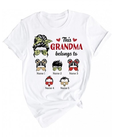 My Favorite People Call Me Grandma T-shirt, Grandma With Grandkids Names Shirt, Personalized Grammy T-shirt, Grandma Nanny Gr...