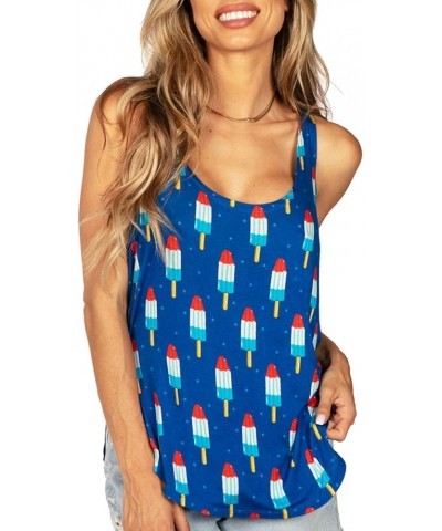 4th of July Tank Tops for Women - Women’s Patriotic Shirts for Summer, The Beach and Music Festivals Sweet Liberty (Blue) $15...