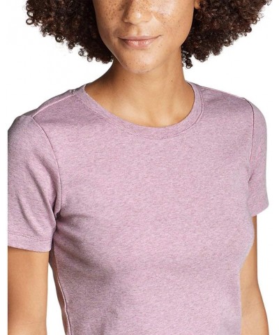 Women's Favorite Short-Sleeve Crewneck T-Shirt Petite Sorbet $12.96 T-Shirts