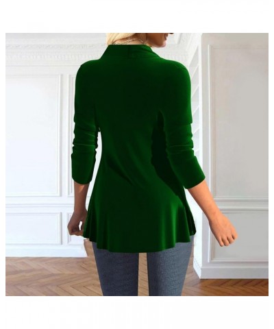 Sequin Tops for Women Long Sleeve Sparkly Tunic Shirt Draped Flowy Party Pullover Drawstring Hem Glitter Blouse W021-green $1...